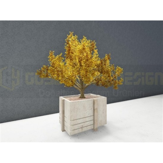 light eskitme traverten özel tasarım çizgili kuşaklı model